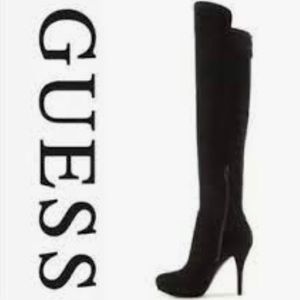Guess suede black boots size 8 *new without box*